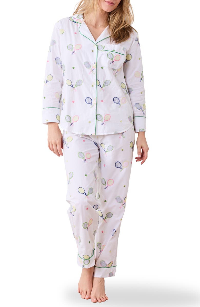 Printfresh Long Sleeve Organic Cotton Pajamas Set, Main, color, Cloud