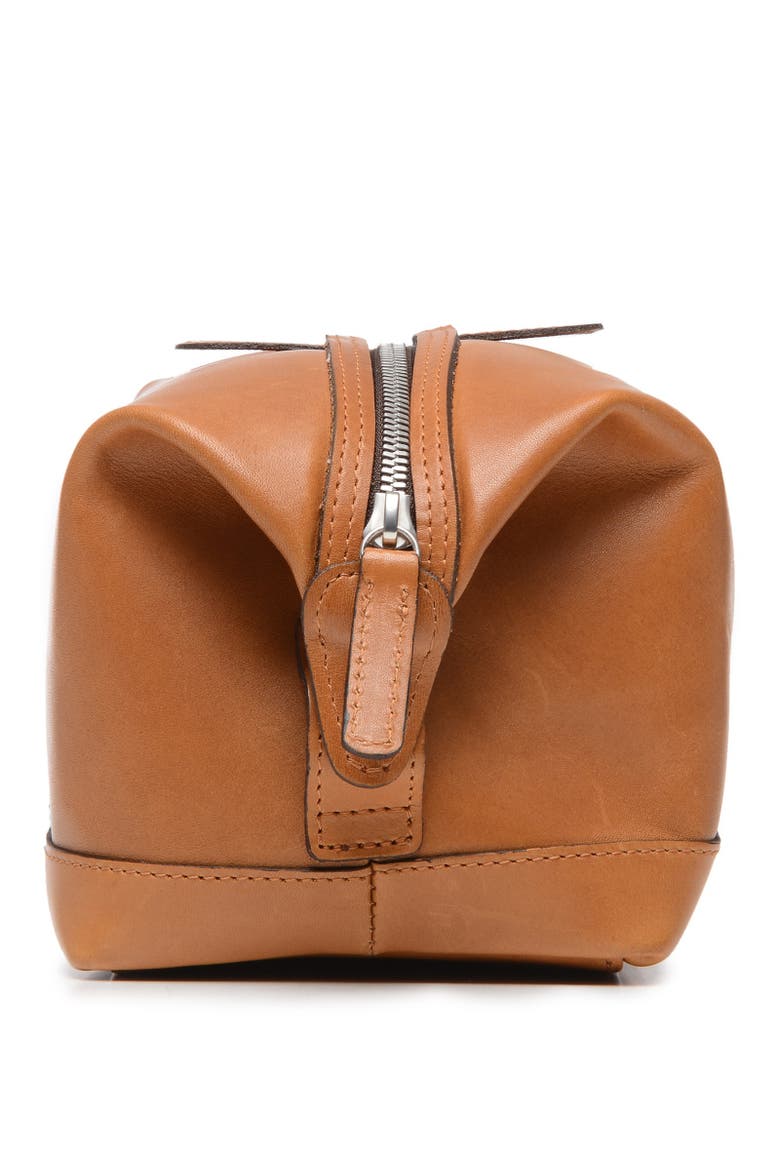Ryder Leather Dopp Kit, Alternate, color, Tan