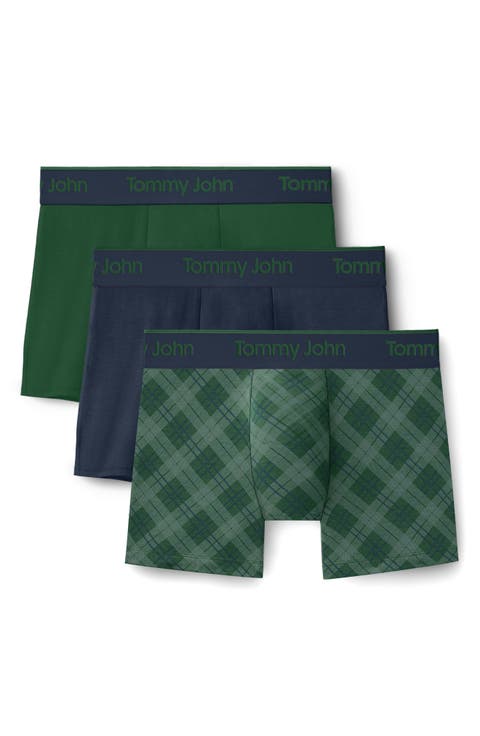 Assorted 3-Pack Second Skin 4-Inch Stretch Modal Boxer Briefs