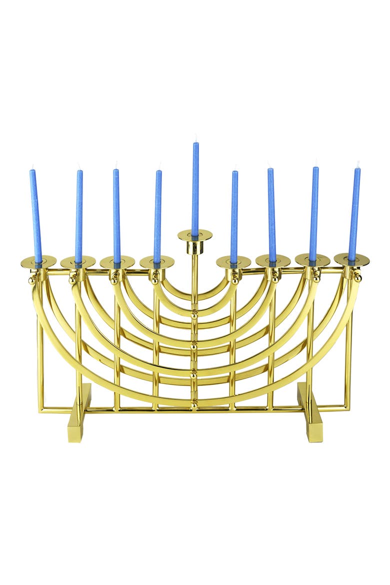 Suspended Menorah, Alternate, color, GOLD