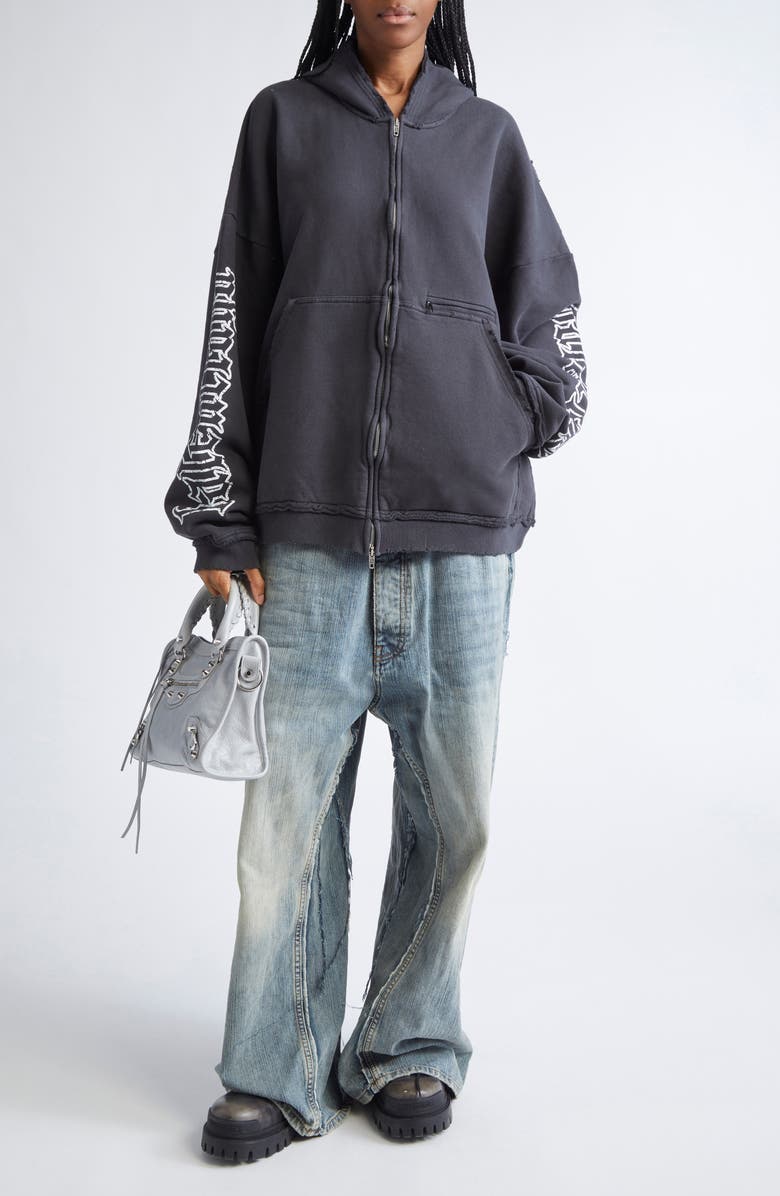 【極美品】Balenciaga 23SS distressed hoodie Shop Black Distressed Hoodie on Sale at BeyondStyle – Get 64% Off