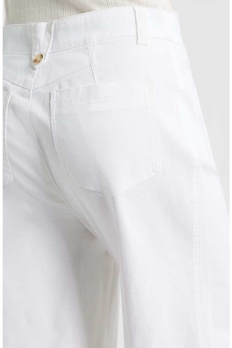Skyrise Patch Pocket Wide Leg Pants, Alternate, color, WHITE