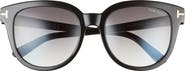 TOM FORD Olivia 54mm Gradient Round Sunglasses