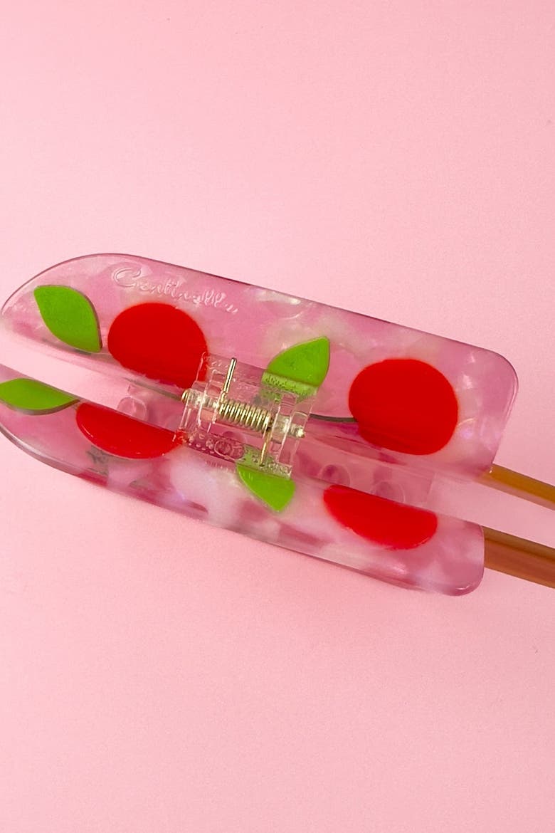 Cherry Popsicle Hair Claw, Alternate, color, Red