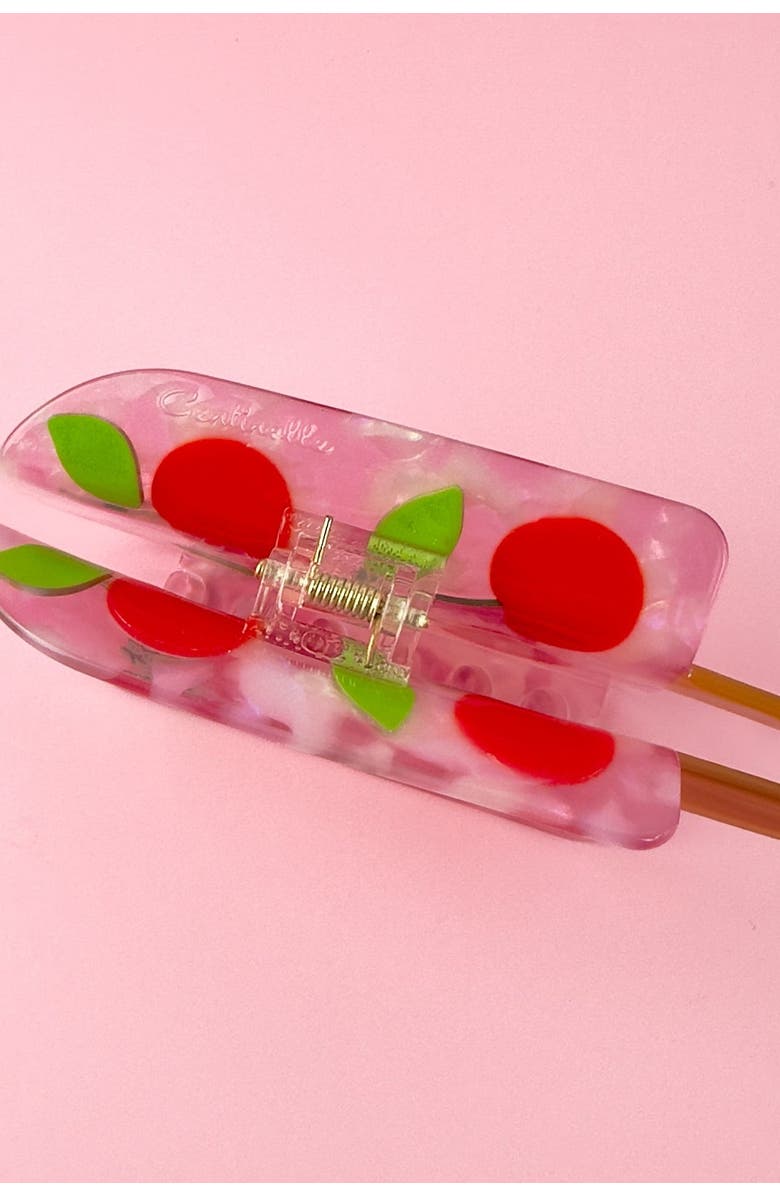 Centinelle Cherry Popsicle Hair Claw, Alternate, color, Red