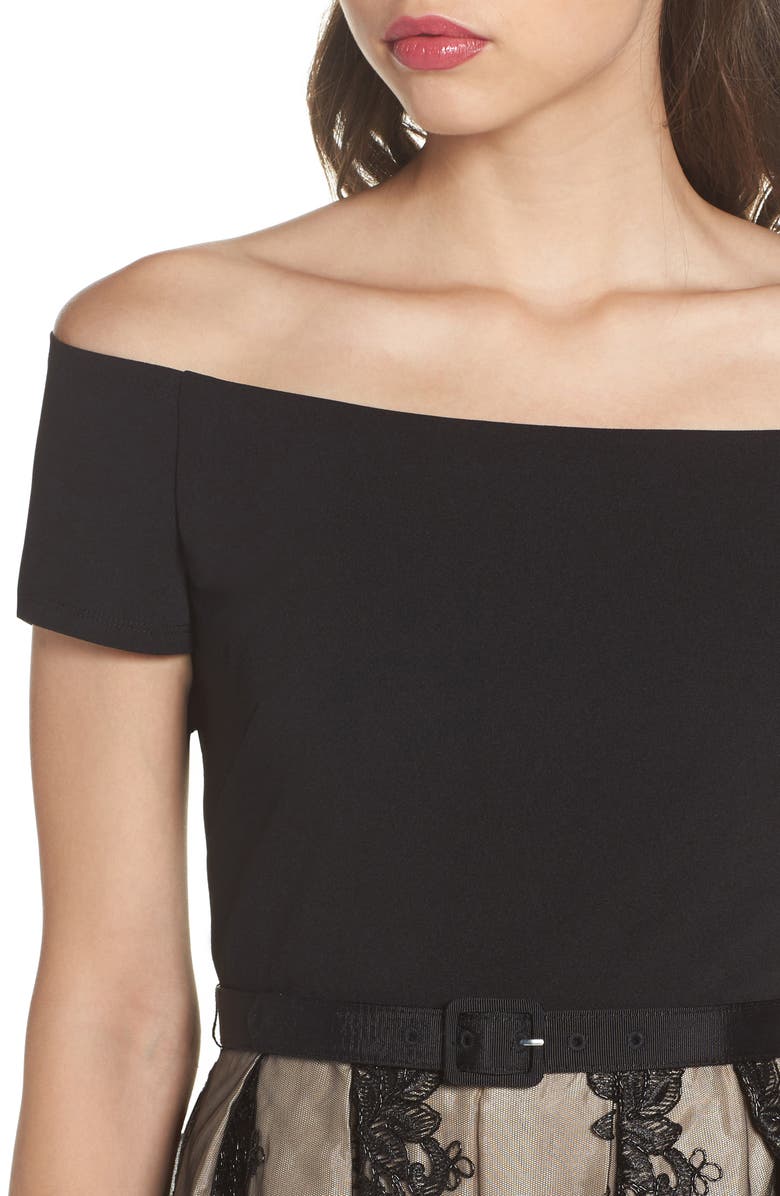 Eliza J Off the Shoulder Lace Dress | Nordstrom