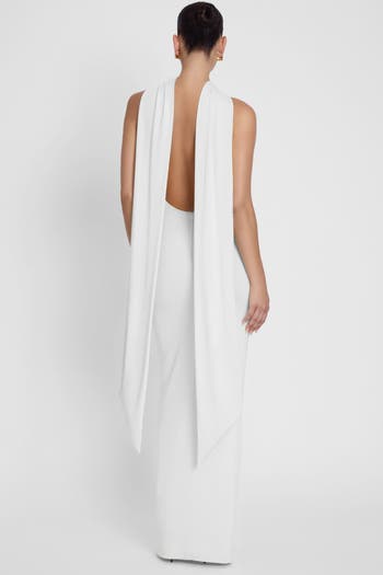 Alaia Drape Maxi Dress