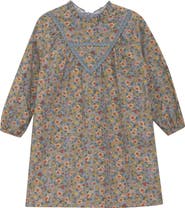 Clô Floral Print Woven Ruffle Neck Line Dress