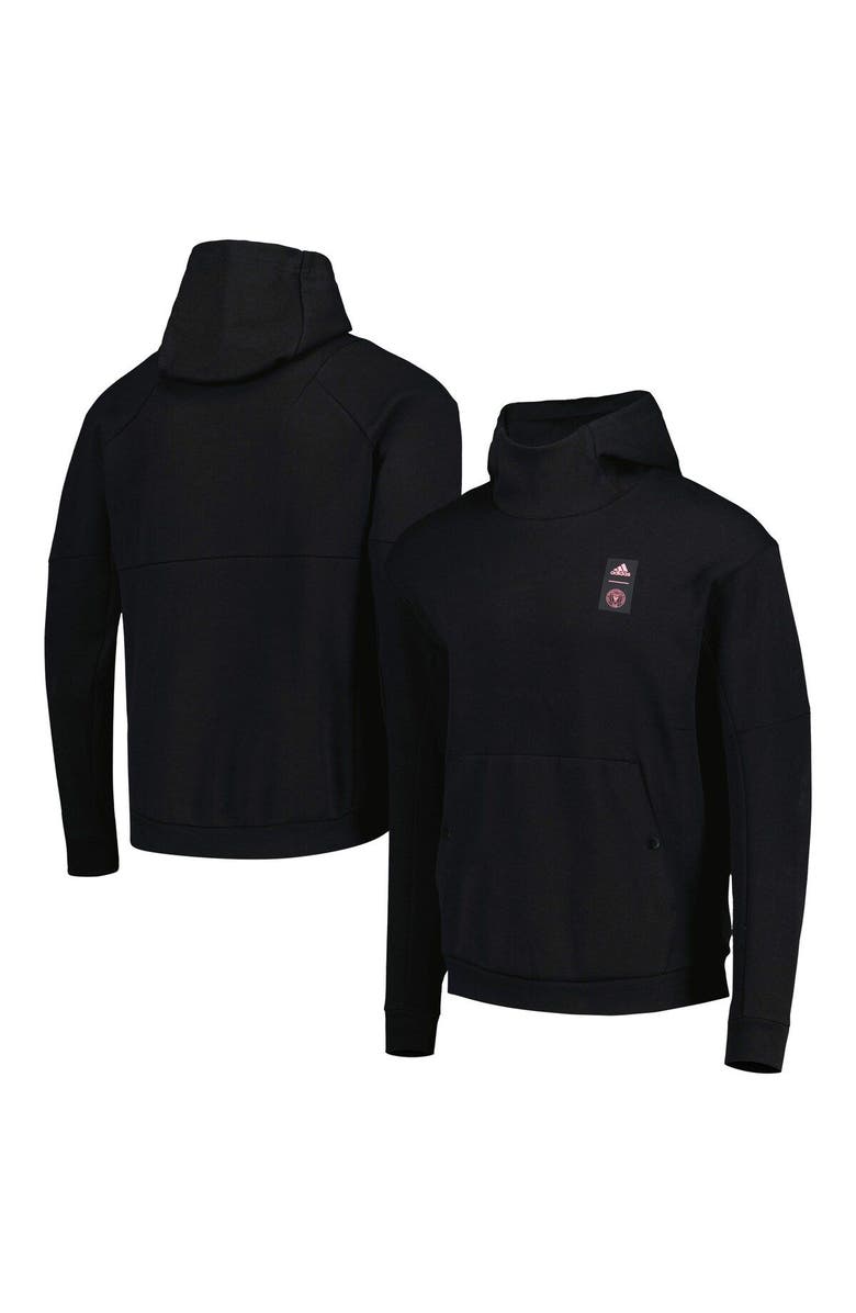 adidas Men's adidas Black Inter Miami CF 2023 Player Travel Pullover Hoodie, Main, color, 