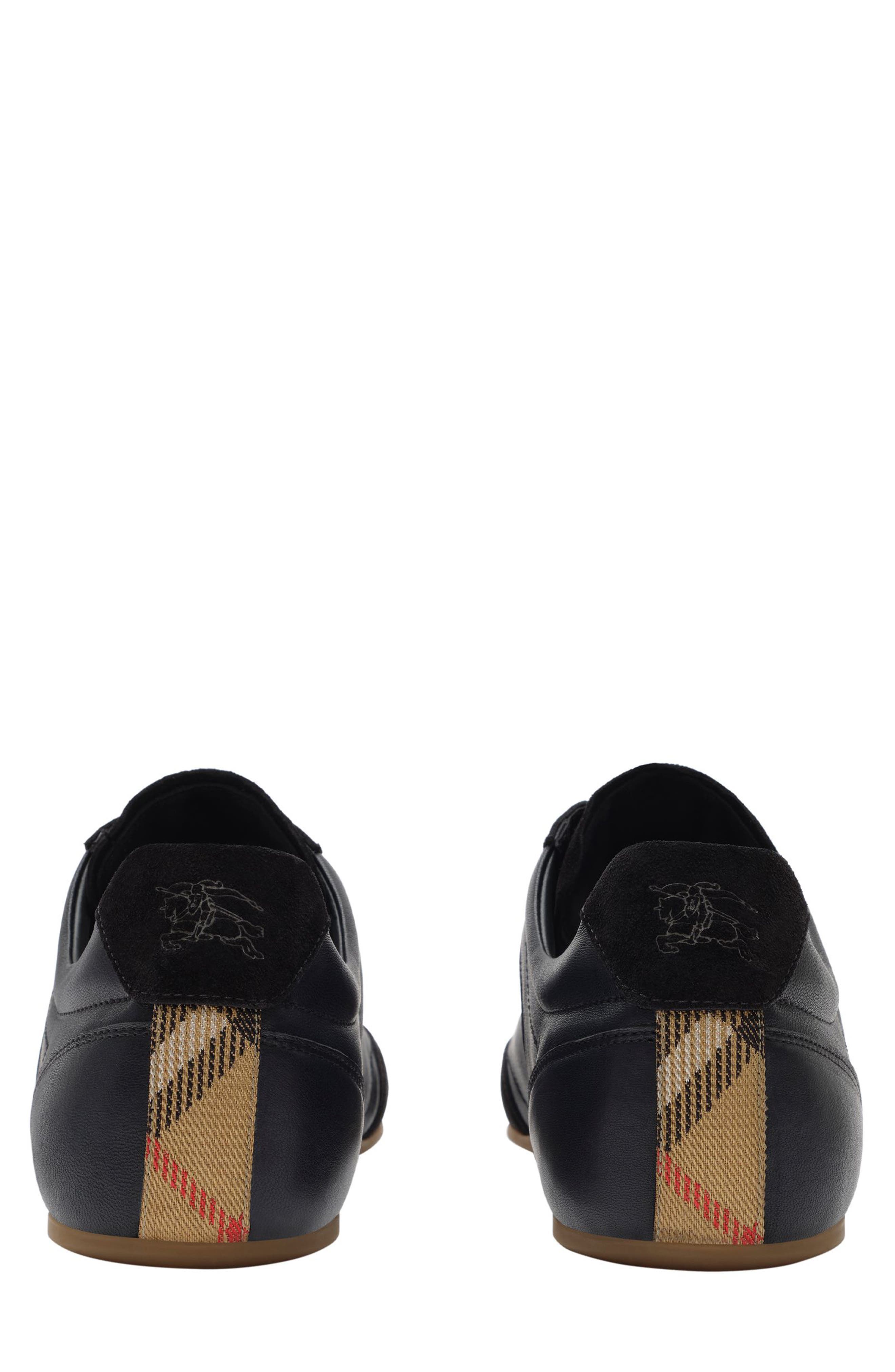 Burberry Equestrian Knight Design Runner Sneaker, Alternate, color, Black