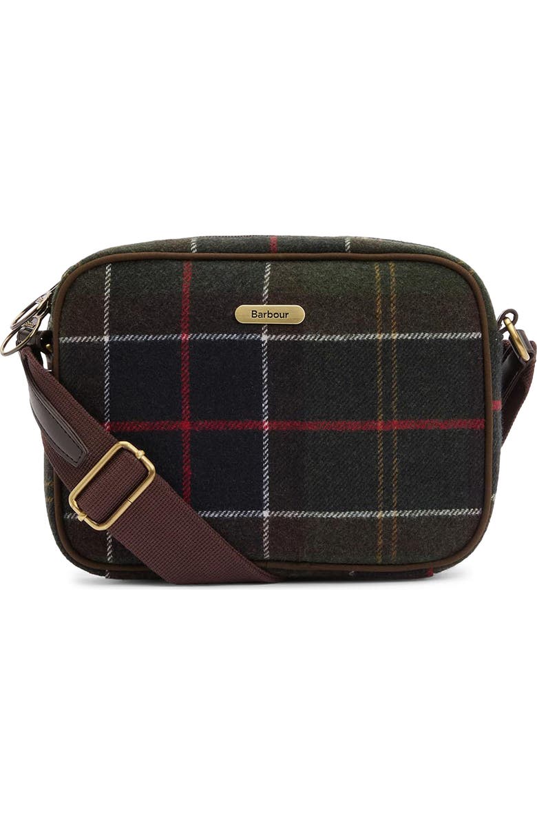 Barbour Culross Tartan Plaid Wool Blend Crossbody Bag, Main, color,