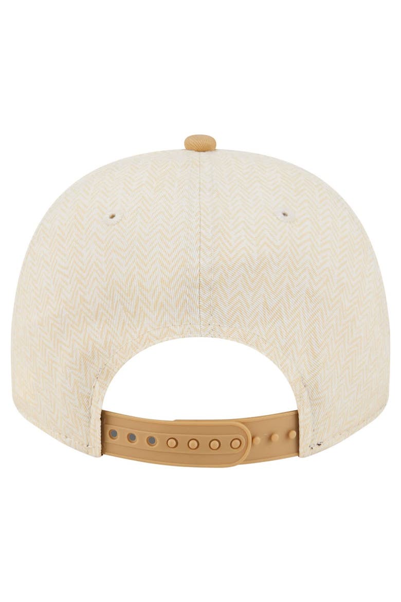 Men's New Era  Cream Denver Broncos Herringbone 9FIFTY A-Frame Snapback Hat, Alternate, color, Cream