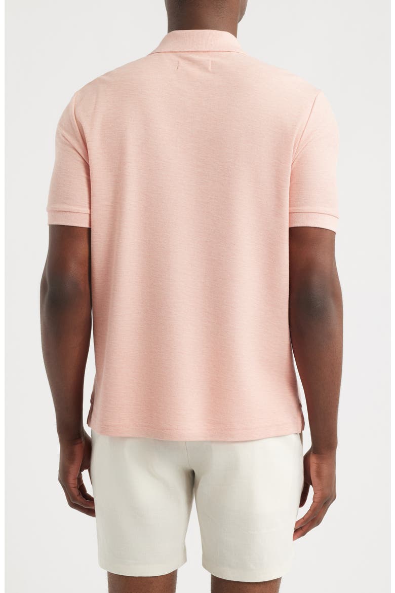 Pima Cotton Piqué Polo, Alternate, color, PINK TAN HEATHER