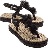 Prologue Shoes SANTRA Lace-Up Thong Sandals