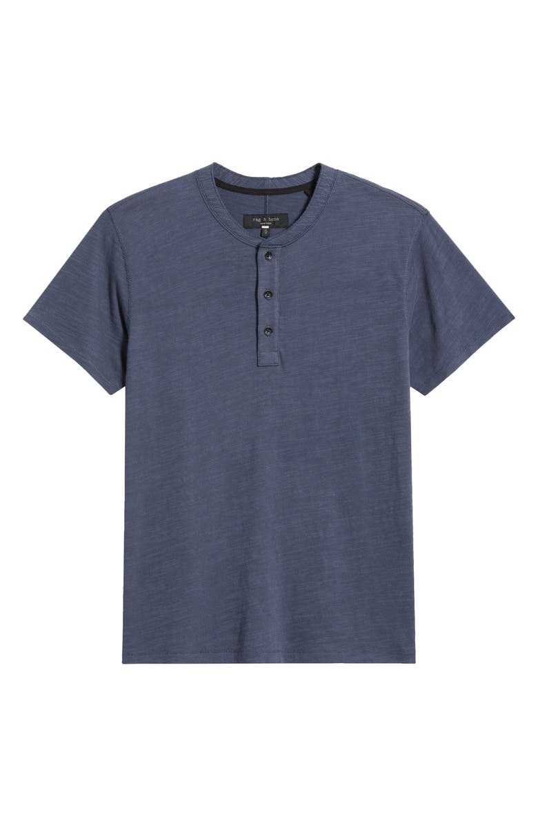 rag & bone Classic Short Sleeve Henley, Alternate, color, Ombre