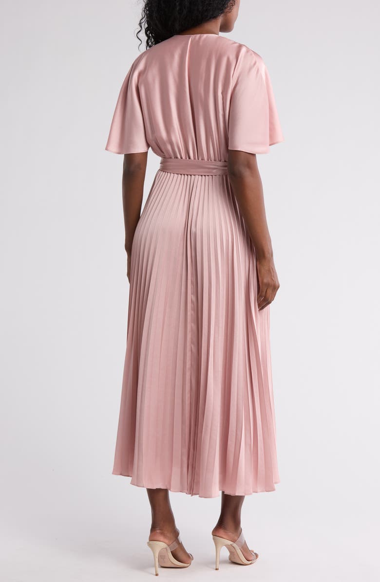 SANDRA DARREN Pleated Midi Dress, Alternate, color, 