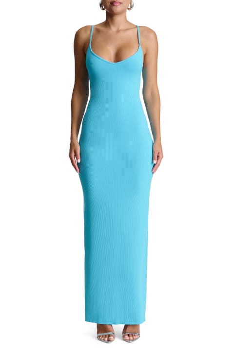 Micro Rib Maxi Dress