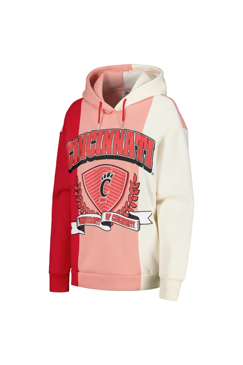 Women's Gameday Couture Red Cincinnati Bearcats Hall of Fame Colorblock Pullover Hoodie, Alternate, color, Red