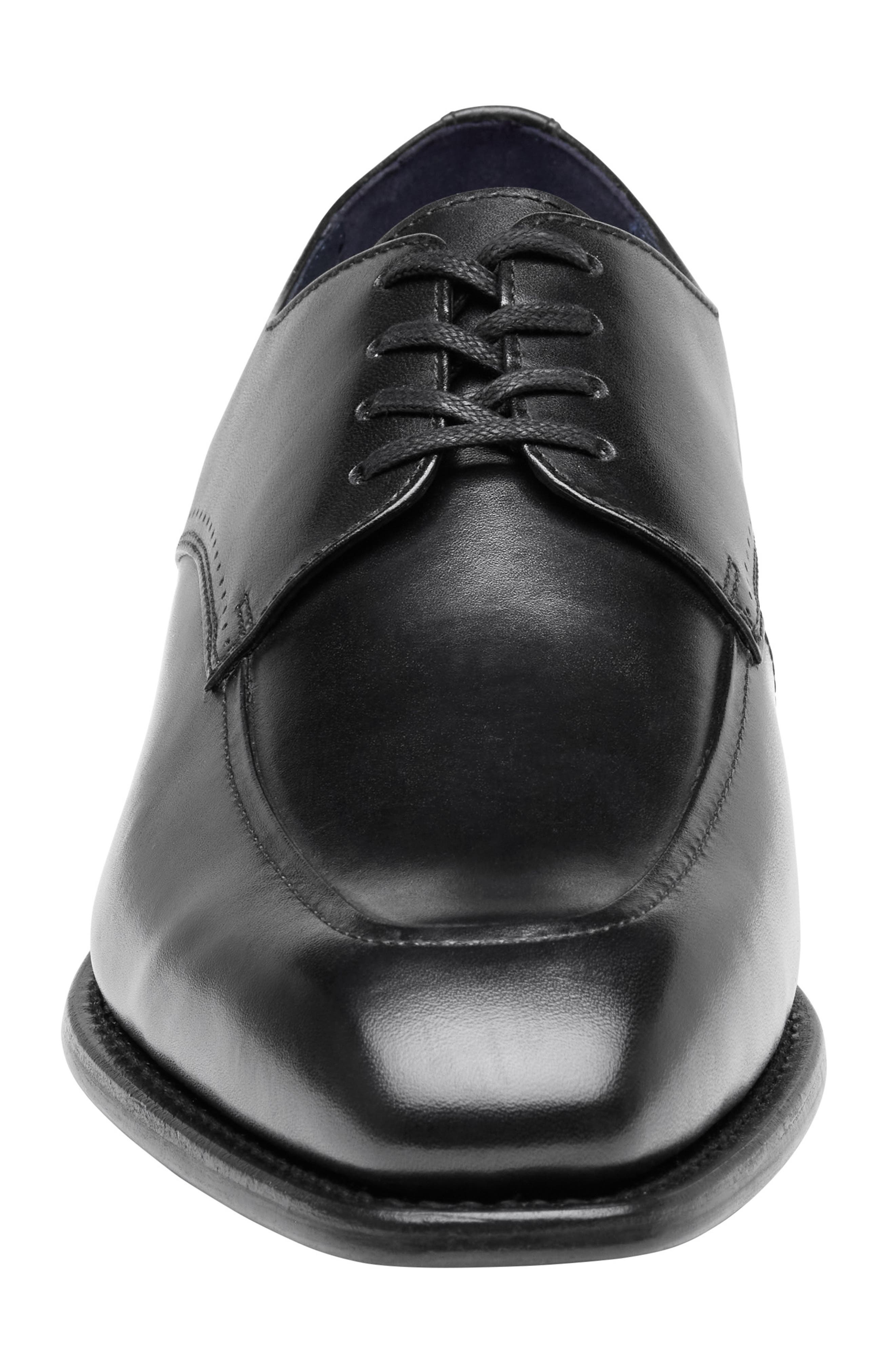 Ashton Moc Toe Derby, Alternate, color, BLACK HAND-FINISHED FULL GRAIN