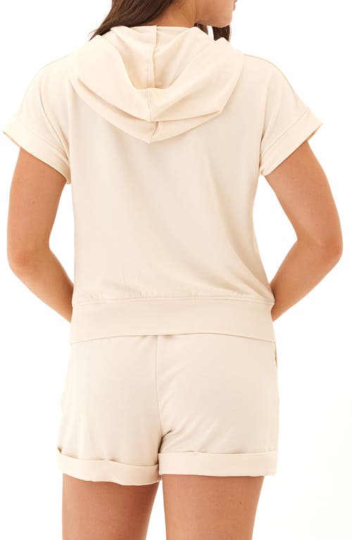 Threads 4 Thought Sammie Short Sleeve Hoodie In Neutral