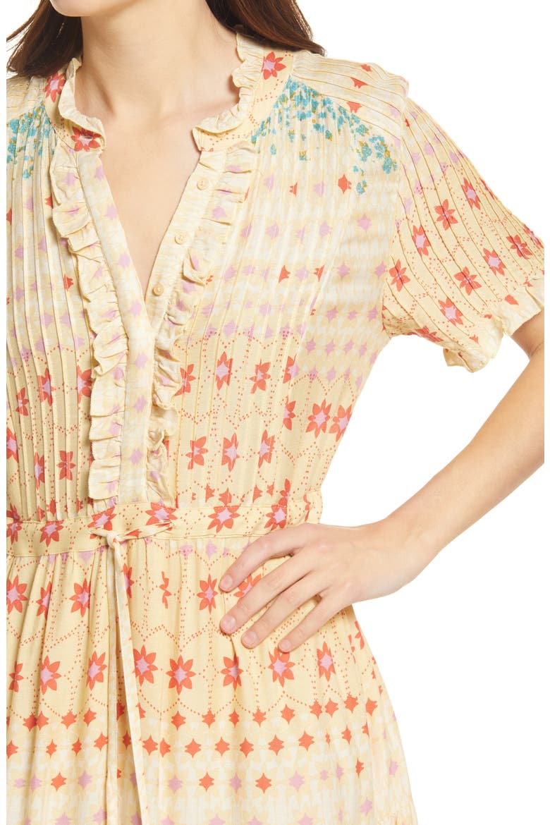 Rare Feeling Pleated Maxi Dress, Alternate, color, CLOUD COMBO
