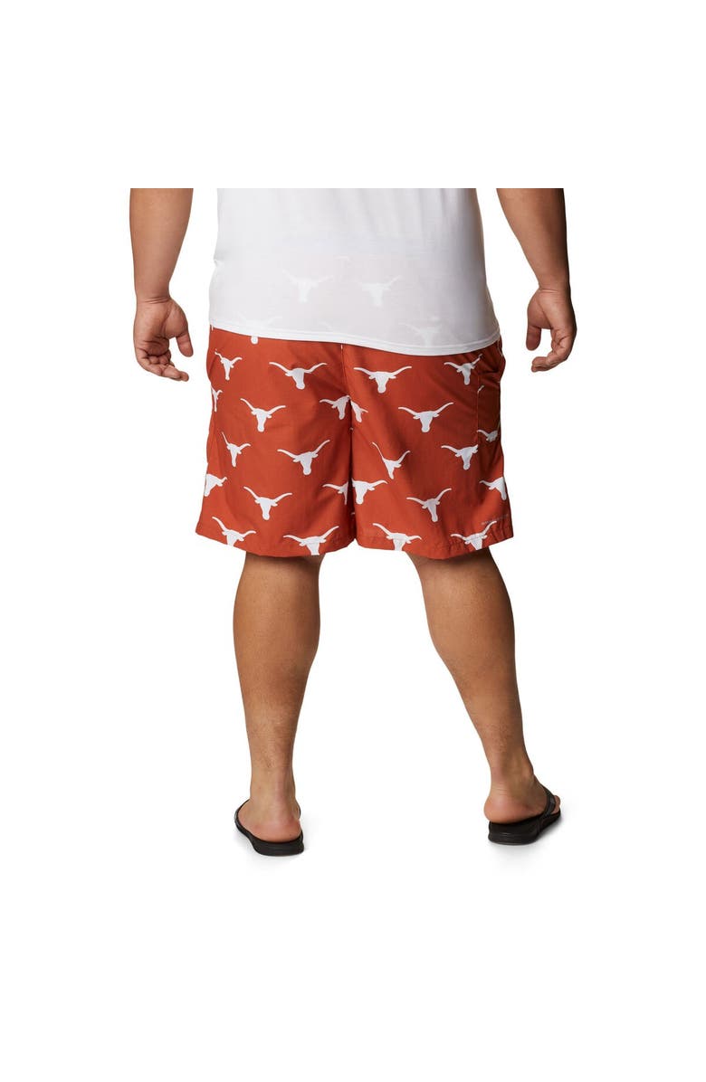 Columbia Men's Columbia Texas Orange Texas Longhorns Big & Tall Backcast II Allover Print Omni-Shade Shorts, Alternate, color, 