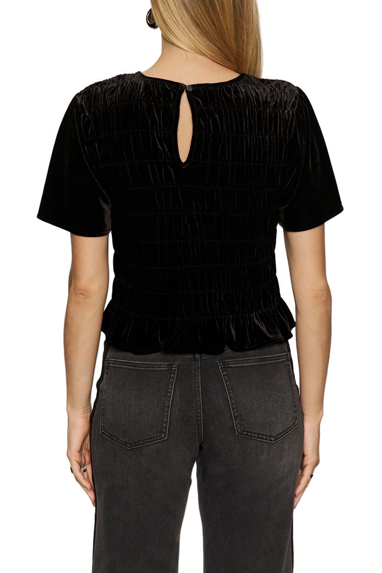 We Belong Together Velvet Top, Alternate, color, BLACK