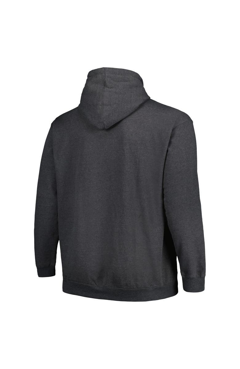 FANATICS Men's Fanatics Branded Heather Charcoal Seattle Seahawks Big & Tall Pullover Hoodie, Alternate, color, Heather Charcoal