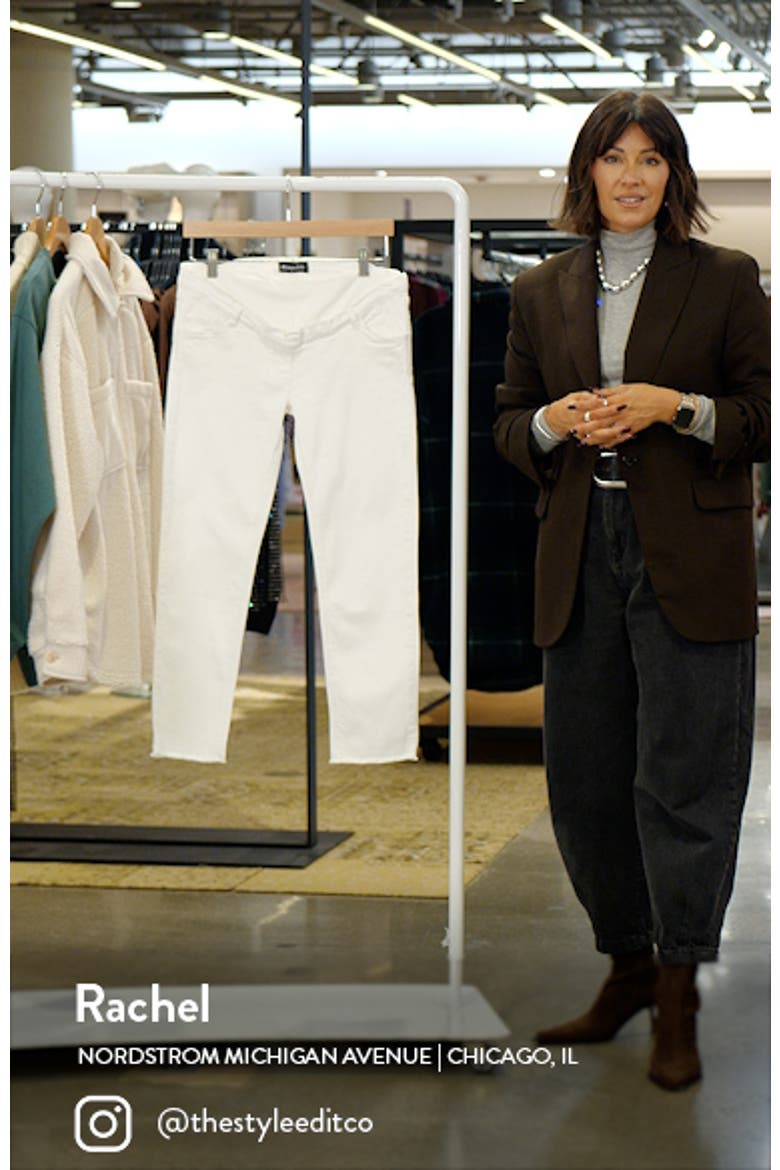 Graceful Non-Denim Foldover Waistband Maternity Pants video