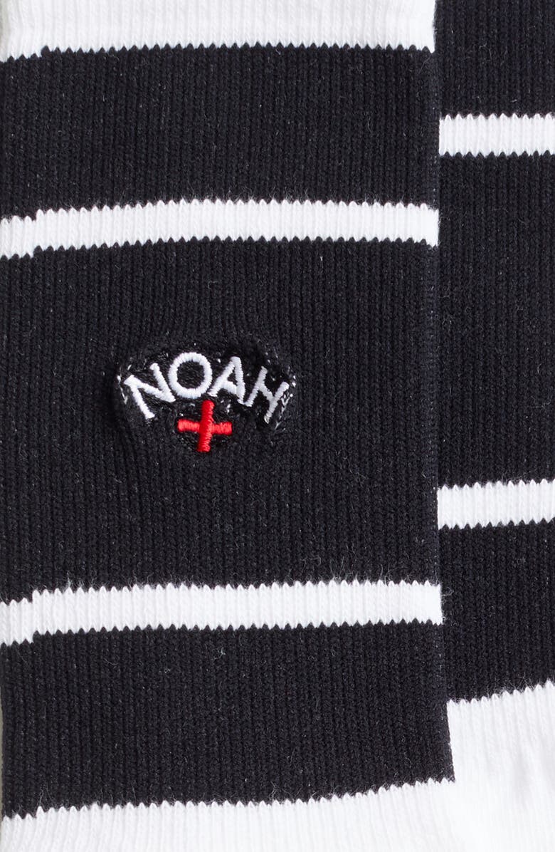 Noah Varsity Stripe Cotton Blend Socks, Alternate, color, 
