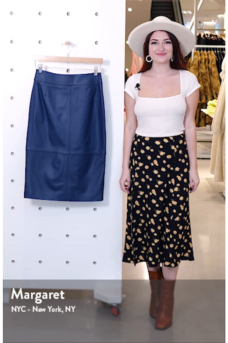 Selrita Leather Pencil Skirt video