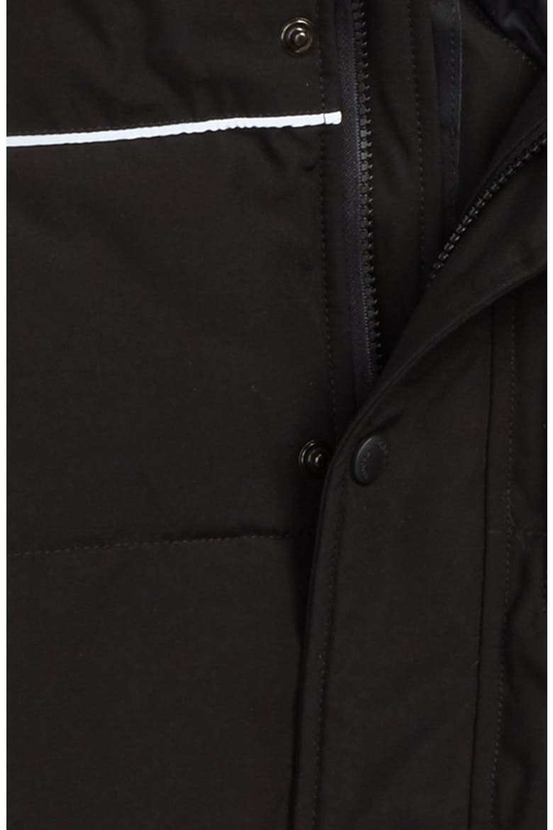 Eakin Genuine Coyote Fur Trim Down Parka, Alternate, color, BLACK