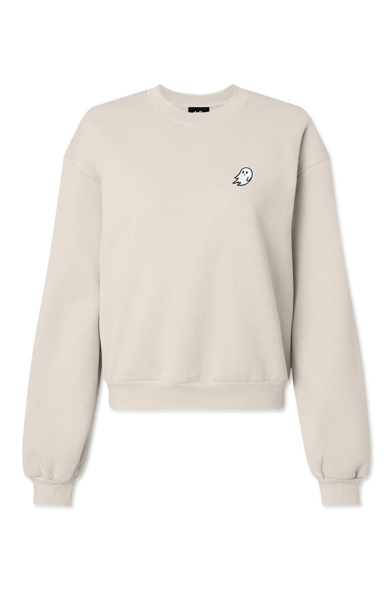 Ghost Relaxed Sweatshirt, Main, color, Bone