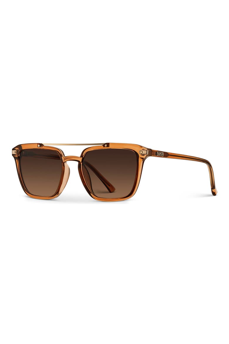 Connor - 52mm Square Polarized Sunglasses, Alternate, color, Crystal Brown