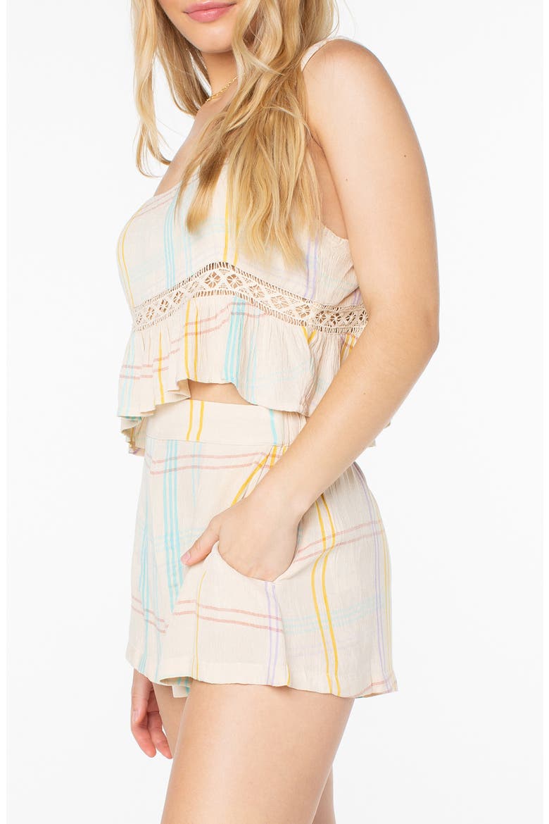 Island Time Open Stitch Tank, Alternate, color, PARCHMENT WINDOWPANE PLAID