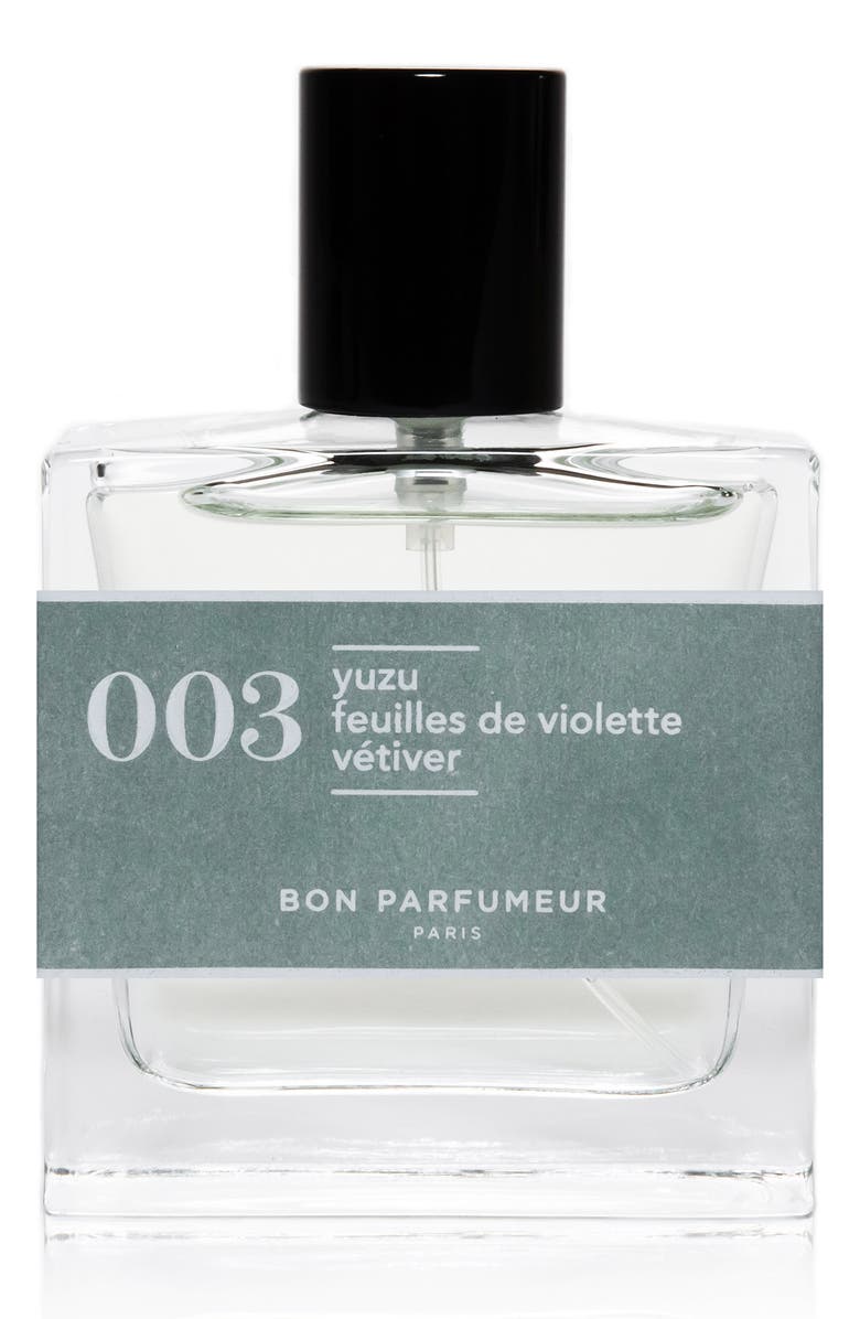 Bon Parfumeur 003 Yuzu, Violet Leaves & Vetiver Eau de Parfum, Alternate, color,