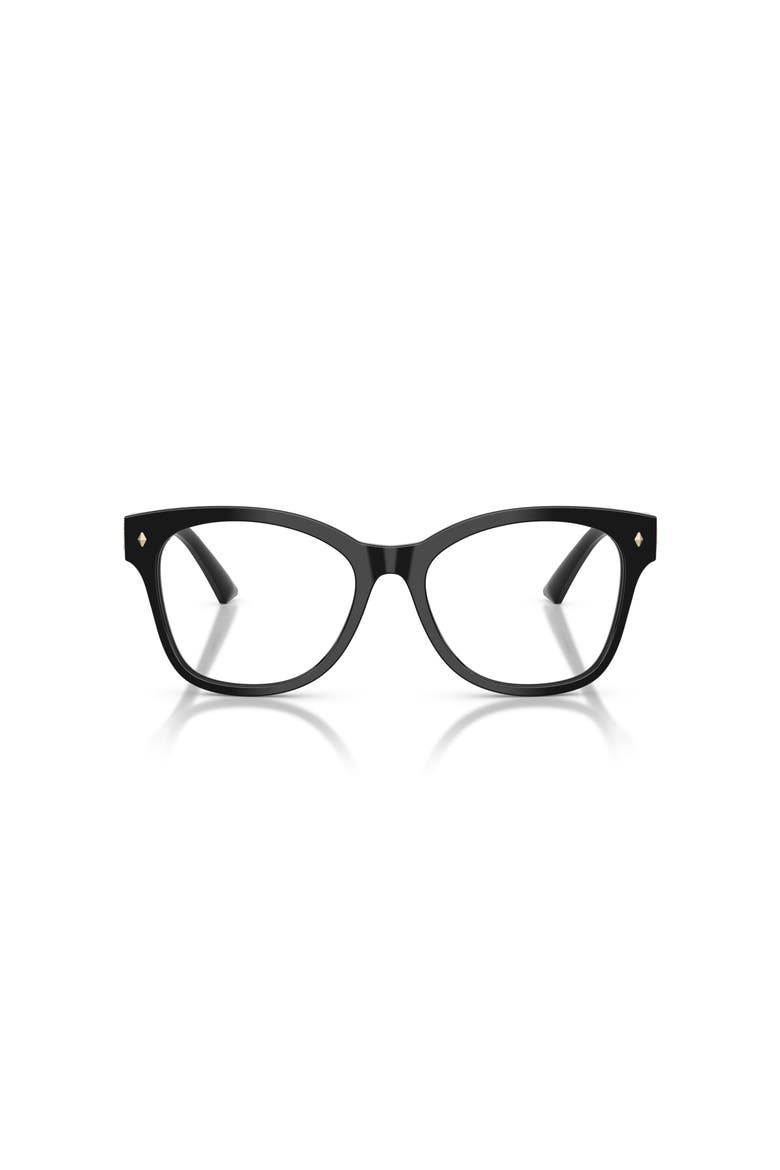 54mm Square optical glasses, Alternate, color, Black