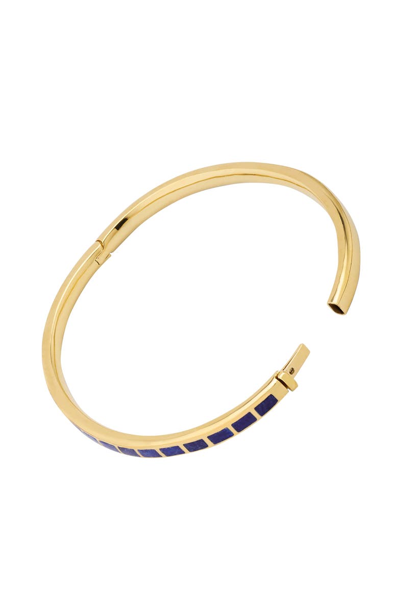 Jan Leslie Dash Bracelet Set In Sterling With 18K Gold Overlay, Alternate, color, Blue