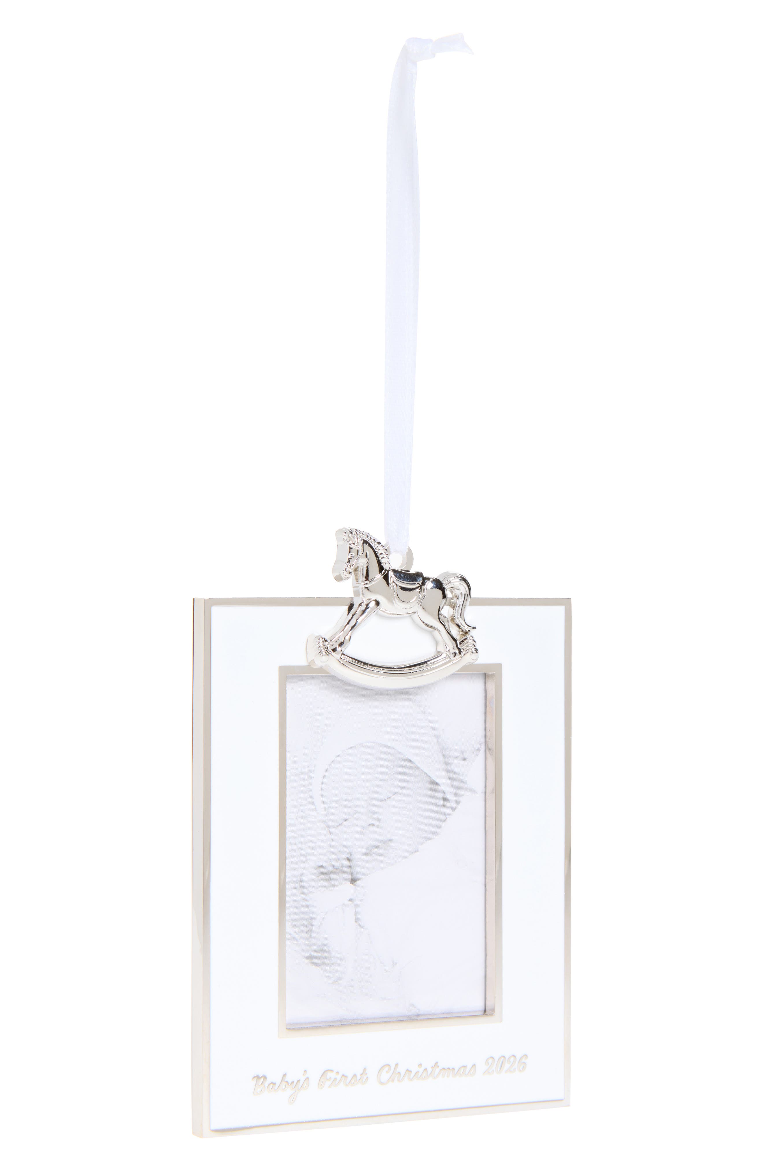 Baby's First Christmas 2026 Picture Frame Ornament