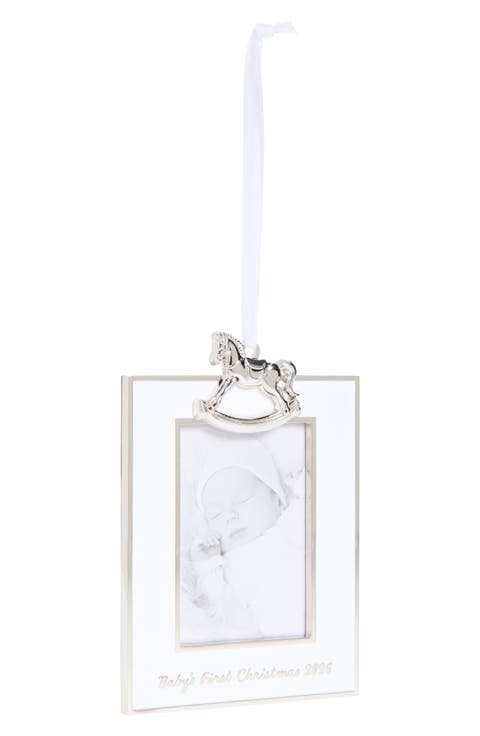 Baby's First Christmas 2026 Picture Frame Ornament