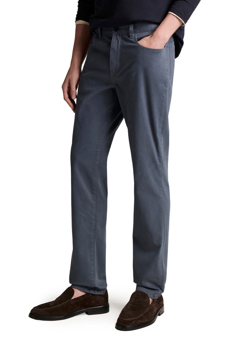 Dylan Slim Fit Peached Stretch Cotton Pants, Alternate, color, NEUE BLUE