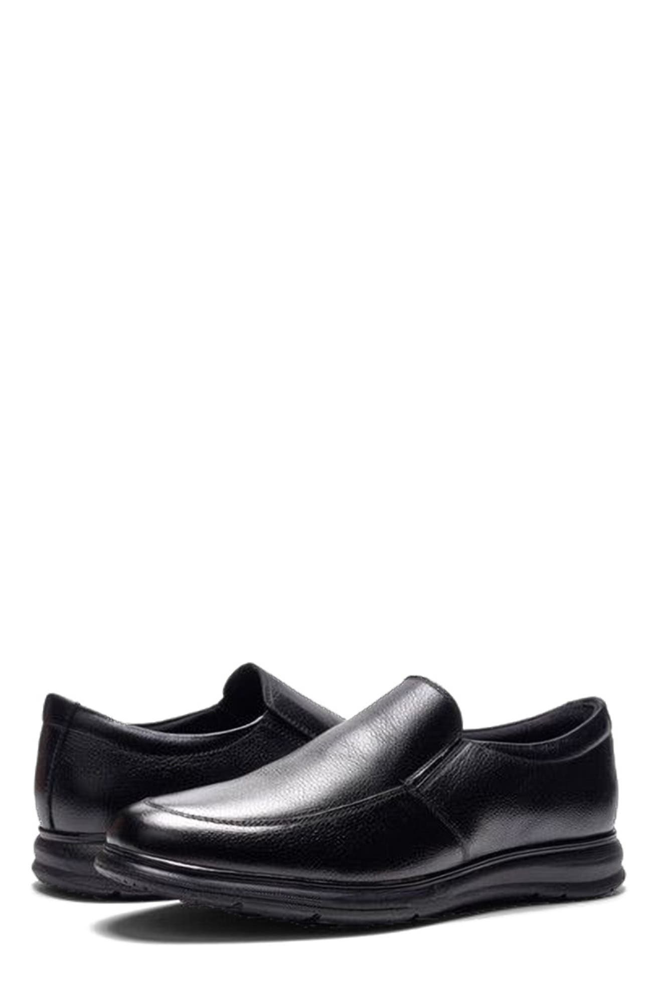 A. Veer Orbit Hybrid Loafer, Alternate, color, Black Leather
