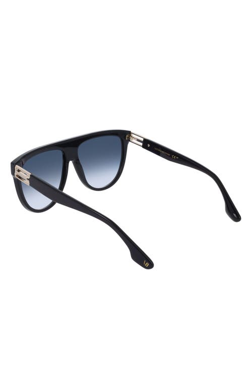Victoria Beckham 58mm Aviator Sunglasses In Blue