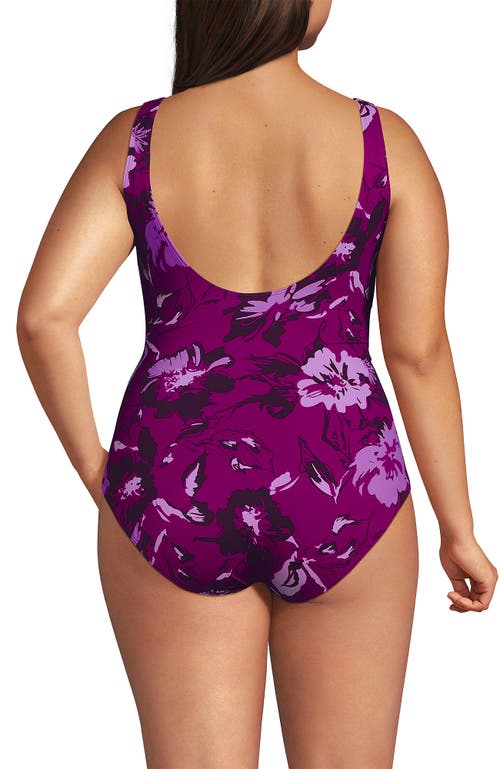 LANDS' END LANDS' END SLENDER SUIT WRAP ONE PIECE SWIMSUIT 