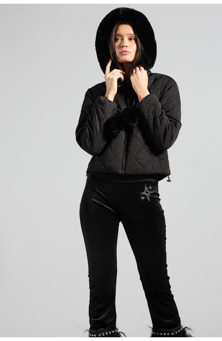 SPARKL Puffer Jacket, Alternate, color, Black