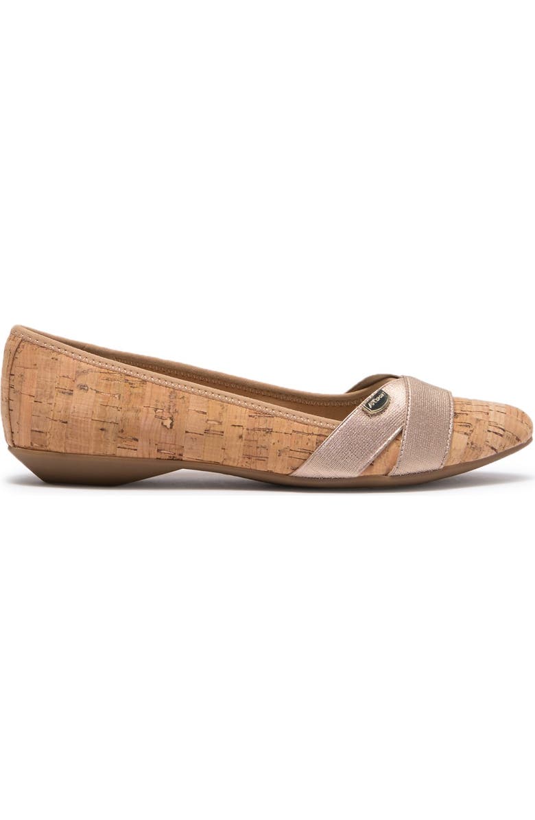 Anne Klein Ozella Pointed Toe Flat, Alternate, color,
