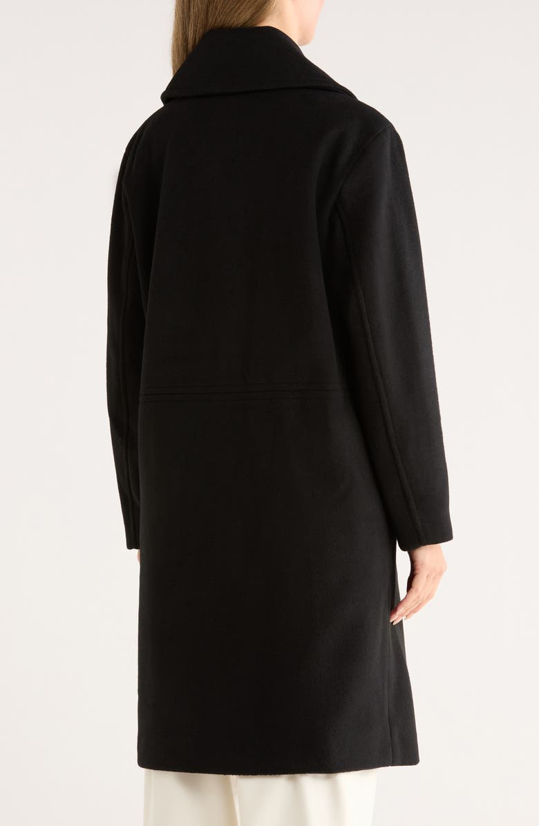 Bernardo Longline Coat, Alternate, color, Black