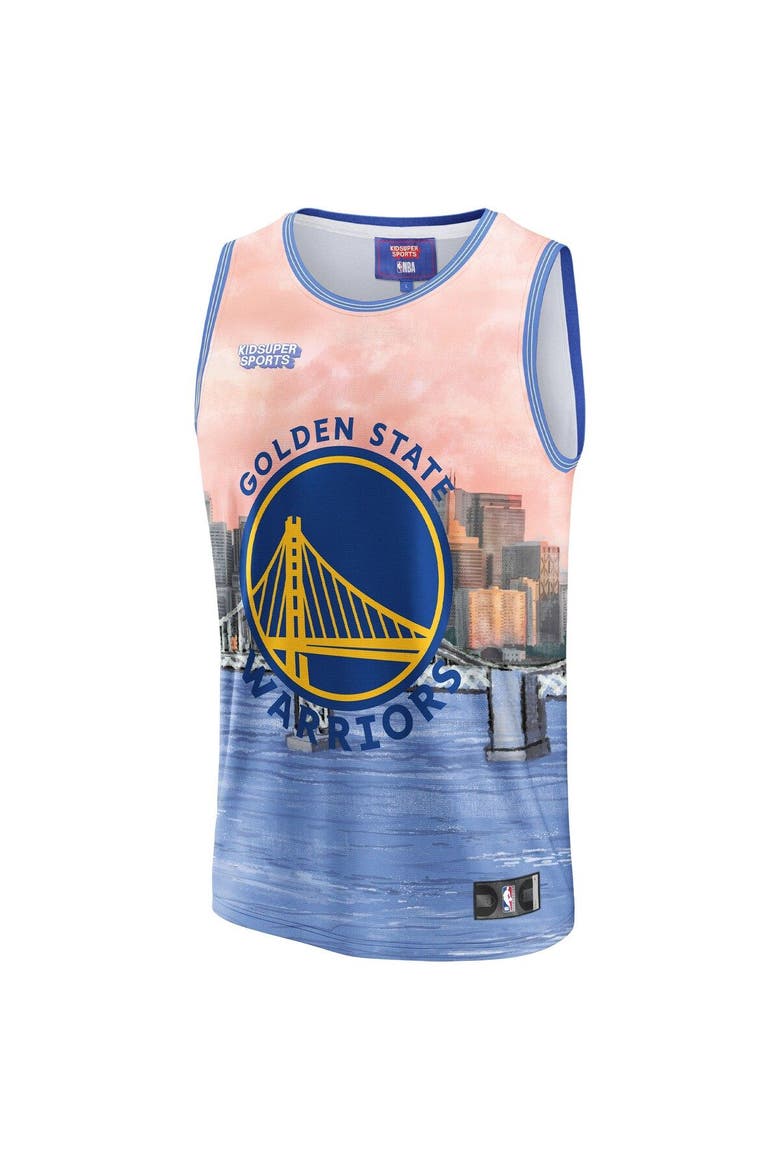 Unisex NBA & KidSuper Studios by Fanatics Blue Golden State Warriors Hometown Jersey, Alternate, color, Blue