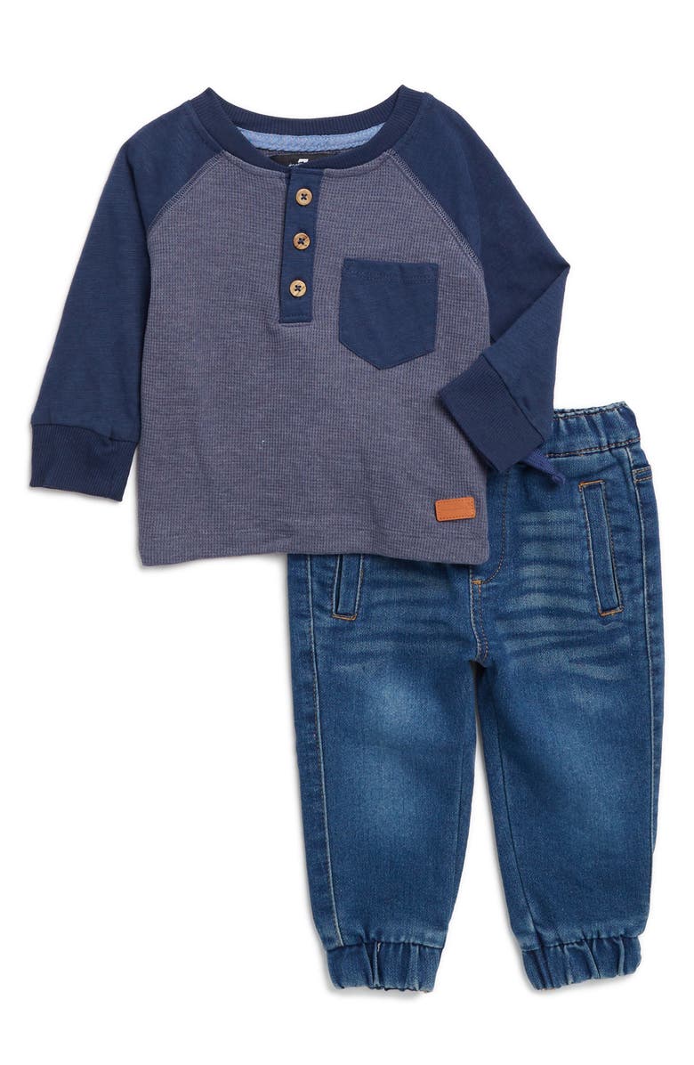 7 For All Mankind Henley & Jeans Set, Main, color,