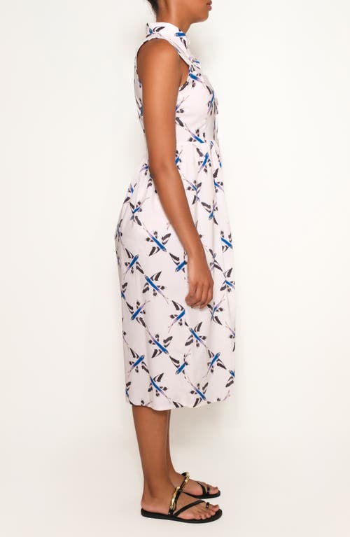 THE LULO PROJECT THE LULO PROJECT PIER SLEEVELESS MIDI SHIRTDRESS